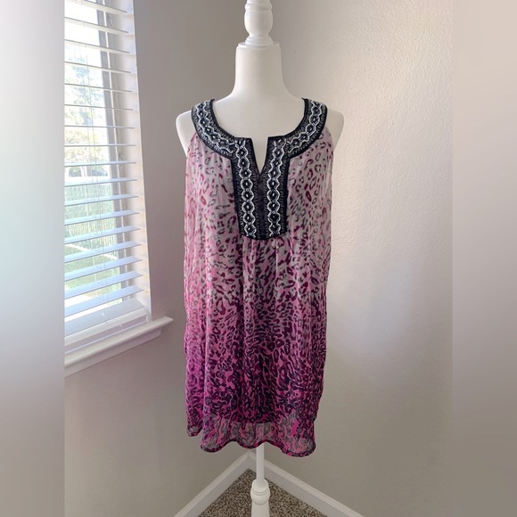 FYLO Dresses & Skirts - FYLO Pink and Black Animal Print Top